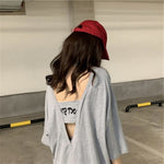 Summer 2019 casual Women T-shirts Ulzzang Streetwear kawaii cartoon print Tshirt Korean Style Tops Harajuku short sleeve t shirt