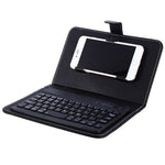 Portable PU Leather Wireless Keyboard Case for iPhone Protective Mobile Phone with Bluetooth Keyboard For IPhone 6 7 Smartphone