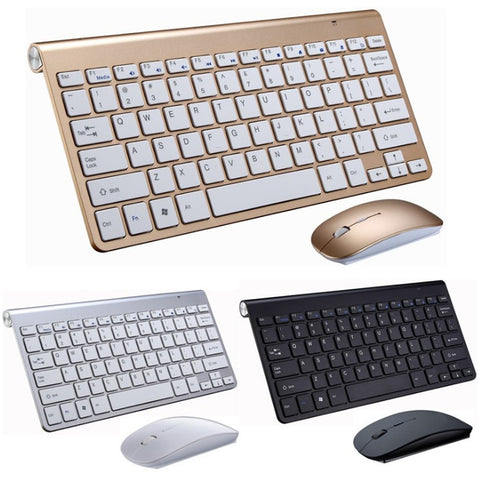 2.4G Wireless Keyboard and Mouse Mini Multimedia Keyboard Mouse Combo Set For Notebook Laptop Mac Desktop PC TV Office Supplies