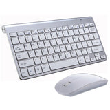 2.4G Wireless Keyboard and Mouse Mini Multimedia Keyboard Mouse Combo Set For Notebook Laptop Mac Desktop PC TV Office Supplies