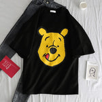 Summer 2019 casual Women T-shirts Ulzzang Streetwear kawaii cartoon print Tshirt Korean Style Tops Harajuku short sleeve t shirt